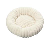 Genérico Round Pet Soothing Bed - Soft Plush Calming Donut Mat | Washable