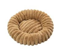 Genérico Round Pet Soothing Bed - Soft Plush Calming Donut Mat | Washable