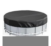 Genérico Round Pool Cover, Dustproof Sunproof Protection, Trampoline Style Guard, Lightweight Pool Covers for Outdoor, Balcony, Beach, Deck, Garden, Park, Adult, Children, Black Colored