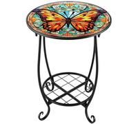 Genérico Round Side Table - Animal Metal Tea Desk - Small Accent Furniture