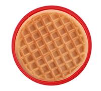 Genérico Round Waffle Silicone Mold - 17.5x17.5x1cm Non-stick Baking Tray Mould | Easy Maintenance Chocolate Maker, Non-stick Baking Tray Mould, Waffle Maker Silicone Mold For Waffles