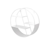 Genérico Round Wall Shelf - Çreative Homè Wall Decoration | Wáll-Mounted Storage Rack | Floating Shelves Metal Shelf Decoration for Bedroom Living Room Bathroom Kitchen and Office in Cardboard Box