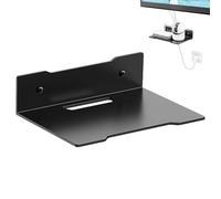 Genérico Router Wall Shelf Holder - Camera Display Shelf, Small Universal Wall Mount Bracket | TV Set-Top Box Storage, Audio Projector Organizer, Space-Saving Accessory for Home Office Living Room