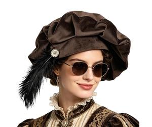 Genérico Royal Stage Millinery - Ornate Plume Headdress, Aristocratic Theatre Gear, Traditional Monarch, Decorative Aristocrat Helmet | Reenactment Clothing, Great for Halloween Parties Events