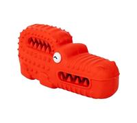 Genérico Rubber Alligator Dog Toy, Chew Toy with Squeaker, 6.3x2.36x2.76in Portable Puppy Playhing Tools, Interactive Pet Training Aid for Aggressive Chewers