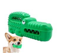 Genérico Rubber Alligator Dog Toy, Cute Squeaky Toy for Dogs, Puppy Playing Tool for Aggressive Chewers, Interactive Pet Training Device for Fetch &,6.3x2.36x2.76 Inches