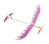 Genérico Rubber Band Powered Airplane - Flying Glider Aircraft Play Toy