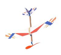 Genérico Rubber Band Powered, Glider Plane Toy, Hand-Launch Foam Aircraft, High-Flying Stem Activity, Fun-Powered Flight Adventure for Backyard, Beach, Camping, Play, 20.08x17.32 Inches
