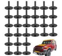 Genérico Rubber Duck Holder For Dash - Stable Figurine Support, 30 Piece Set, Display Mount Stand, Sedan RV Truck, Men Women Birthday, Mothers Day Gift Accessory Black Circular Base