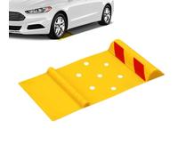 Genérico Rubber Garage Parking Mat - High Visibility Anti-Slip Wheel Stopper, Tire Guide Mat, Automotive Parking Aid, Heavy Duty Floor Protector | Car Parkings Mats For Vehicle Truck