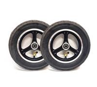 Genérico Rueda Delantera para Silla de Ruedas de 10 Pulgadas para Silla de Ruedas Eléctrica, Neumático de Inflable 10 X 2,125, Rodamiento de 12 mm