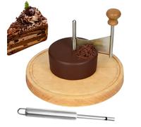 Genérico Rueda Para Rizar Queso - Acero Inoxidable, Base De Madera Afeitado Suave | Máquina Manual De Mano Para Hacer Harina De Queso, Rebanadora Para Restaurante, Cafetería, Tienda De Postres Casera