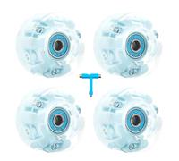 Genérico Ruedas de Reemplazo Patinaje en Línea - 4 piezas para patinar sobre rodillos, con rendimiento silencioso Alta elasticidad | Rodamiento y Suave para el Quad de Interior