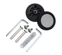 Genérico Ruedas para Maletas de Viaje Ruedas De Repuesto Universales Duraderas Tornillo,Ruedas Equipaje Viaje,Piezas For Maleta, Kit Reparación Giratorias,2 Uds(56mm x 12mm)