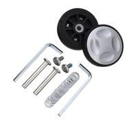 Genérico Ruedas para Maletas de Viaje Ruedas De Repuesto Universales Duraderas Tornillo,Ruedas Equipaje Viaje,Piezas For Maleta, Kit Reparación Giratorias,2 Uds(52mm x 12mm)