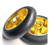 Genérico Ruedas Patinete Seguro 2 Piezas 100 mm 88A Stunt Scooter Ruedas con Rebote de aluminiu PU Freestyle Scooters Accesorios(Black 100mm)