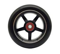 Genérico Ruedas Patinete Seguro 2 unids aleación de Aluminio 100/110 mm Pro Stunt SCUNT Scooter Ruedas con RODAMIENTO Path Scooters Piezas REEMPLAZOS Accesorios(Black 110mm)