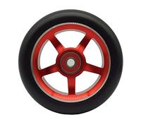 Genérico Ruedas Patinete Seguro 2 unids aleación de Aluminio 100/110 mm Pro Stunt SCUNT Scooter Ruedas con RODAMIENTO Path Scooters Piezas REEMPLAZOS Accesorios(Red 100mm)