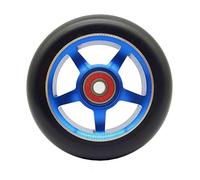 Genérico Ruedas Patinete Seguro 2 unids aleación de Aluminio 100/110 mm Pro Stunt SCUNT Scooter Ruedas con RODAMIENTO Path Scooters Piezas REEMPLAZOS Accesorios(Blue 100mm)