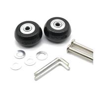 Genérico Ruedas Silenciosas para Maleta Trolley, 35 mm de diámetro Exterior, 2 Juegos Ejes Ruedas Repuesto for Maletas, Herramienta reparación Lujo