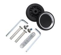 Genérico Ruedas Silenciosas para Maleta Trolley, 4 Ruedas de Repuesto universales for Equipaje Viaje, portátiles, duraderas, Maletas, Ejes, Accesorios reparación giratorias con Tornillo(49mm x 12mm)