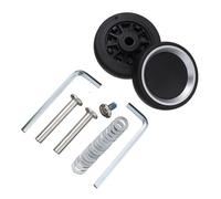 Genérico Ruedas Silenciosas para Maleta Trolley, 4 Ruedas duraderas for Equipaje de Viaje con Tornillos, Piezas Maleta, Ejes Repuesto, Kit reparación giratorias, reemplazo DIY(49mm x 12mm)