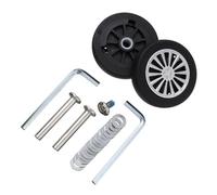 Genérico Ruedas Silenciosas para Maleta Trolley, 4 Ruedas duraderas for Equipaje de Viaje con Tornillos, Piezas Maleta, Ejes Repuesto, Kit reparación giratorias, reemplazo DIY(56mm x12mm-3)