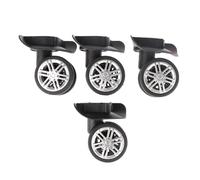 Genérico Ruedas Silenciosas para Maleta Trolley, 4 Ruedas universales silenciosas de Repuesto for Equipaje, Accesorios reparación Maletas, Goma Carrito