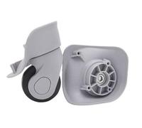 Genérico Ruedas Silenciosas para Maleta Trolley, 6 Ruedas de Repuesto for Maletas, Goma silenciosas, Piezas reparación carritos, giratorias manuales universales(Black a)