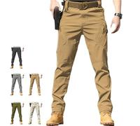 Genérico Rugstor Flexcamo - Tactical Waterproof Pants, Stretch Cargo Pants for Men, Commuter Waterproof Pants, Multiple Pocket (4XL,Brown)