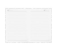 Genérico Ruled Notebook - A5 No Bleed Paper Journal Premium Writing Pad | Smooth Ink Resistant Pages Cover Design for Teacher, Home, School, Office, Travel, Business Trip or Work Planning