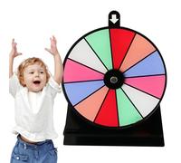 Genérico Ruleta De La con Soporte,Rueda Giratoria De 12 Ranuras con Base Antideslizante | Gira La Rueda Panel Acrílico De Borrado En Seco Ideal para Fiestas, Aulas Y Eventos,premios,15x20x0,3 Cm