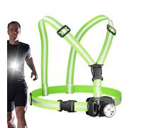 Genérico Running Chest Light - 1000LM Rechargeable LED Lamp with 90° Adjustable Beam | USB Light For Runners, Hiking, Cycling, Safety, Work Jacket & Night Camping Visibility