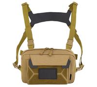 Genérico Running Chest Pack, Cycling Vest Bag, Anti-Theft Lightweight Design, Breathable Adjustable Straps, Black, Size, for Hiking, Biking, Fishing, Hunting Oxford Cloth