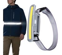 Genérico Running Lights - Waterproof 180° Rotating Waist Strap for Night Safety | Bright LED Strap with Adjustable Belt for Runners Hikers Cyclists Campers Outdoor Fitness Adventure