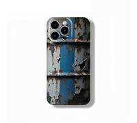 Genérico Rusty Phone Case, Glossy Rust Metal Look for iPhone Cases, Vintage Aesthetic Rust Texture Case for iPhone 16/15/14/13/12/11 Promax, Industrial Iron Inspired (C,iPhone12 Pro)