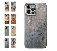 Genérico Rusty Phone Case, Rusty Metal Texture for iPhone Case,Vintage Aesthetic Rust Texture,Creative Industrial Iron Style Shockproof,Compatible for iPhone 16/15/14/13/12/Pro MAX (For iPhone 15,G)