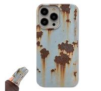 Genérico Rusty Phone Case, Rusty Metal Texture iPhone Case, Creative Industrial Iron Inspired Shockproof, for iPhone 16/15/14/13/12/11 Pro MAX (Half Glossy Finish,13Pro)