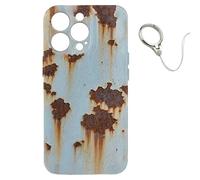 Genérico Rusty Phone Case, Vintage Rusty Look Glossy Phone Case Compatible with iPhone 16/15/14/13/12/11 Pro MAX, Creative Industrial Iron Inspired Shockproof TPU Case (for iPhone 13 Pro,B)