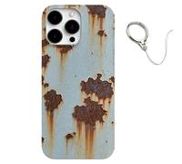 Genérico Rusty Phone Case, Vintage Rusty Look Glossy Phone Case Compatible with iPhone 16/15/14/13/12/11 Pro MAX, Creative Industrial Iron Inspired Shockproof TPU Case (for iPhone 11 Pro,A)