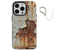 Genérico Rusty Phone Case, Vintage Rusty Look Glossy Phone Case Compatible with iPhone 16/15/14/13/12/11 Pro MAX, Creative Industrial Iron Inspired Shockproof TPU Case (for iPhone XR,D)