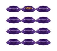 Genérico Rutschfeste Futtertablett - Zwölf Stück Rutschfeste Terrarien Futterschale - Isopoden Fütternapf,Für Die Fütterung Von Tausendfüßler, Zwergwirbellose Und Kleine