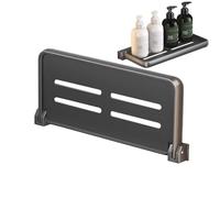 Genérico RV Aluminum Folding Wall Rack, Foldable Aluminum Wall-Mounted Shelf for Compact Spaces, 11.81x5x1.1 Inches Small Fold Down Shelf for Toiletries, Maximizing Space in Bathrooms