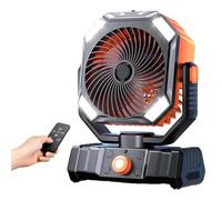 Genérico Rxvca Fan,Rxvca Ultra Fan, Rxvcas Camping Fans, Ultra-Long Battery Life, USB Charging with Remote Control, Spray Cooling, 4 Speed Levels with Timer (Orange)