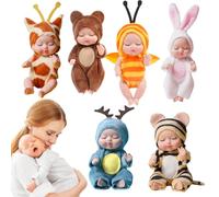 Genérico s de Renacimiento Miniatures - Mini Nacido bebé Realista Suave. Juguete cómodo Hecho a Mano para Las de cumpleaños, decoración de la guardería, fama Recogida