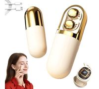 Genérico S13 Vibration Massage Bluetooth Headphones, Bluetooth 6.0 Wireless Sleep Earbuds, for Side Sleepers, Waterproof Vibration Earphone Case Provide Relaxation and Massage (Beige)