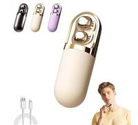 Genérico S13 Vibration Massage Bluetooth Headphones, Bluetooth 6.0 Wireless Sleep Earbuds, Invisible Ear Plugs for Side Sleepers, Provide Relaxation and Massage for Sleeping (1Pcs*White)