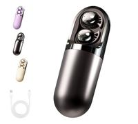 Genérico S13 Vibration Massage Bluetooth Headphones, Invisible Ear Plugs, Bluetooth 6.0 Wireless Sleep Earbuds, Provide Relaxation and Massage, for Sleeping Working Travel (Black)