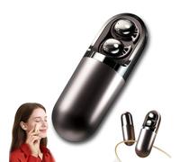 Genérico S13 Vibration Massage Bluetooth Headphones, Waterproof Vibration Earphone Case Provide Relaxation and Massage, Bluetooth 6.0 Sleep Earbuds for Side Sleepers (Black,1 Set)