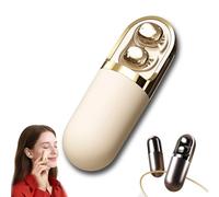 Genérico S13 Vibration Massage Bluetooth Headphones, Waterproof Vibration Earphone Case Provide Relaxation and Massage, Bluetooth 6.0 Sleep Earbuds for Side Sleepers (Beige,1 Set)